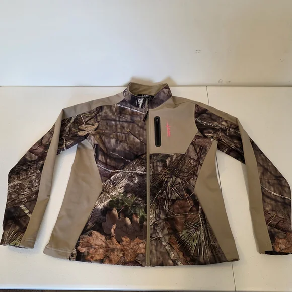 Habit Women's Utility Jacket - Camouflage and Tan Scent Factor Size Medium - Picture 4 of 10